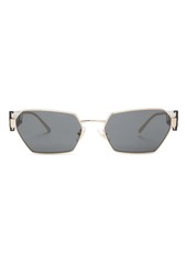 Miu Miu logo-debossed geometric-frame sunglasses