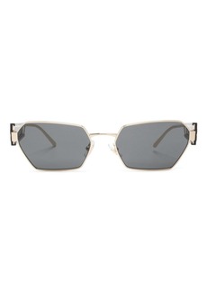 Miu Miu logo-debossed geometric-frame sunglasses