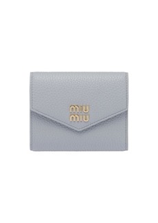 Miu Miu logo-lettering compact wallet