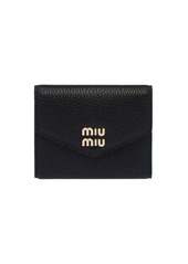 Miu Miu logo-lettering compact wallet