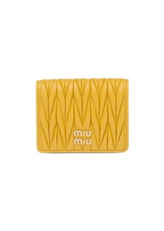 Miu Miu logo-plaque matelassé wallet