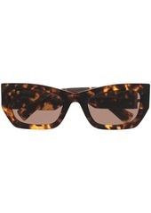 Miu Miu logo-plaque oversize-frame sunglasses