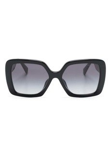 Miu Miu logo-plaque oversized-frame sunglasses