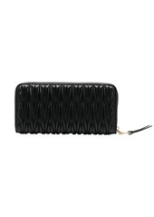 Miu Miu logo-plaque quilted leather wallet