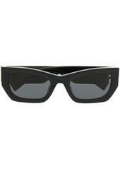 Miu Miu logo-plaque rectangular sunglasses