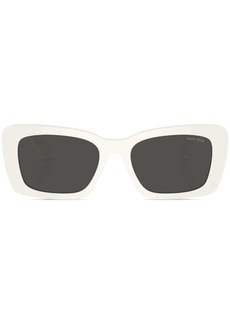 Miu Miu logo-plaque square-frame sunglasses