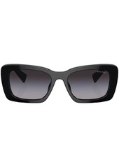 Miu Miu logo-plaque square-frame sunglasses