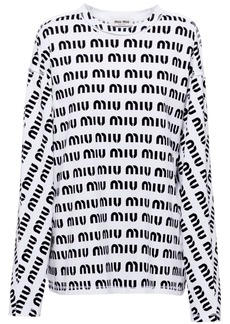 Miu Miu logo-print cotton T-Shirt