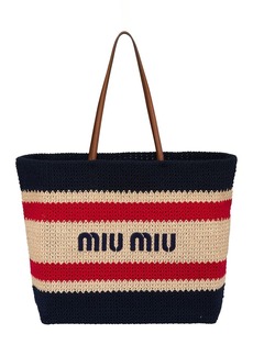 Miu Miu logo-print tote bag
