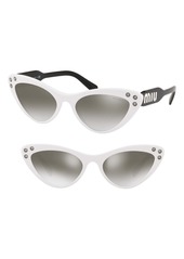 Miu Miu Logomania 55mm Cat Eye Sunglasses