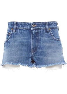 Miu Miu low-rise denim mini shorts