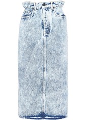 Miu Miu marbleised denim pencil skirt