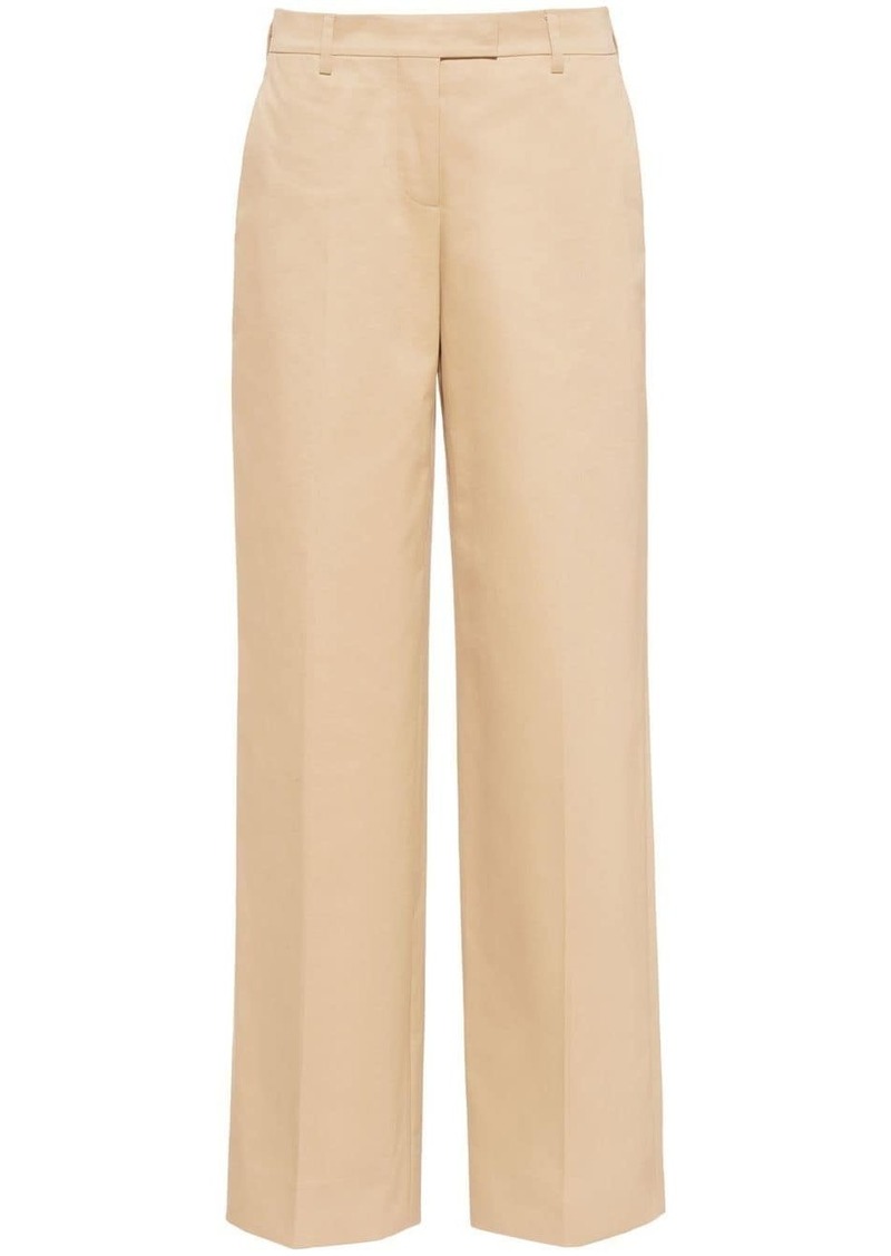 Miu Miu mid-rise straight leg chino trousers