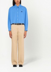 Miu Miu mid-rise straight leg chino trousers