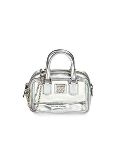 Miu Miu Mini Plexi Metallic & Clear Top Handle Bag
