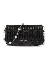 Miu Miu Miu crystal nappa leather mini bag