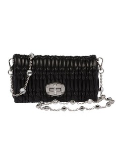 Miu Miu Miu crystal nappa leather mini bag