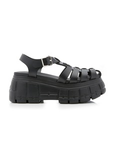 Miu Miu - Caged Platform Sandals - Black - IT 38 - Moda Operandi