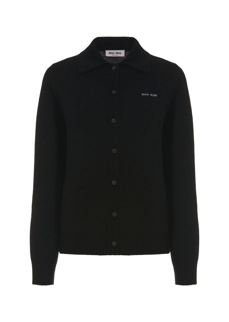 Miu Miu - Cashmere Cardigan - Black - IT 38 - Moda Operandi