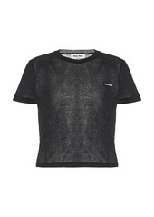 Miu Miu - Cotton Jersey T-Shirt - Black - XS - Moda Operandi