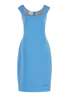 Miu Miu - Cotton Poplin Midi Dress - Blue - IT 36 - Moda Operandi