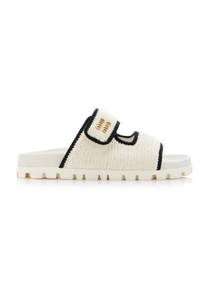 Miu Miu - Crocheted Sandals - White - IT 36 - Moda Operandi