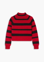 Miu Miu - Cropped striped cashmere sweater - Red - IT 46