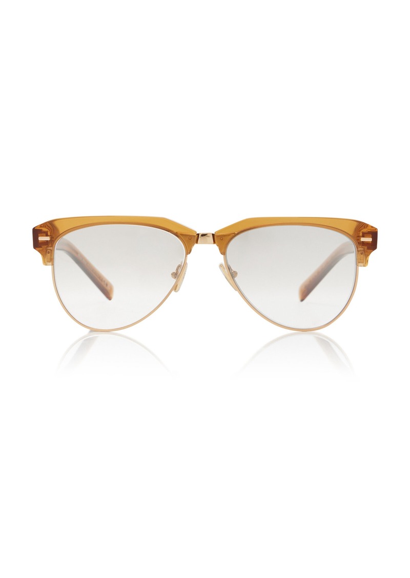 Miu Miu - D-Frame Acetate Sunglasses - Brown - OS - Moda Operandi