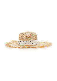 Miu Miu - Frayed Straw Sun Hat - Neutral - M - Moda Operandi