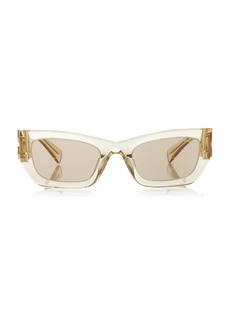 Miu Miu - Glimpse Square-Frame Acetate Sunglasses - Green - OS - Moda Operandi
