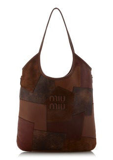 Miu Miu - Ivy Patchwork Leather Tote Bag - Brown - OS - Moda Operandi