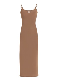 Miu Miu - Knit Jersey Maxi Dress - Brown - IT 44 - Moda Operandi