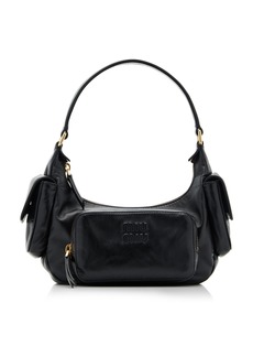 Miu Miu - Leather Shoulder Bag - Black - OS - Moda Operandi