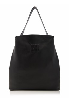 Miu Miu - Leather Shoulder Bag - Black - OS - Moda Operandi