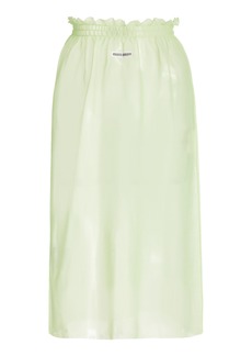 Miu Miu - Magliera Nylon Skirt - Green - IT 42 - Moda Operandi