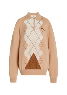 Miu Miu - Oversized Cashmere Sweater - Brown - IT 48 - Moda Operandi