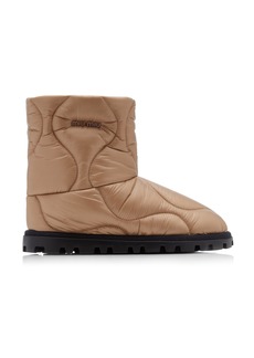 Miu Miu - Padded Nylon Boots - Neutral - IT 38 - Moda Operandi