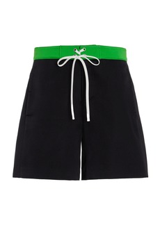 Miu Miu - Raso Silk-Blend Shorts - Black - IT 36 - Moda Operandi