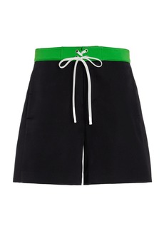 Miu Miu - Raso Silk-Blend Shorts - Black - IT 40 - Moda Operandi