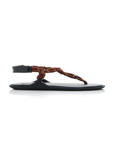 Miu Miu - Rope Sandals - Brown - IT 36 - Moda Operandi