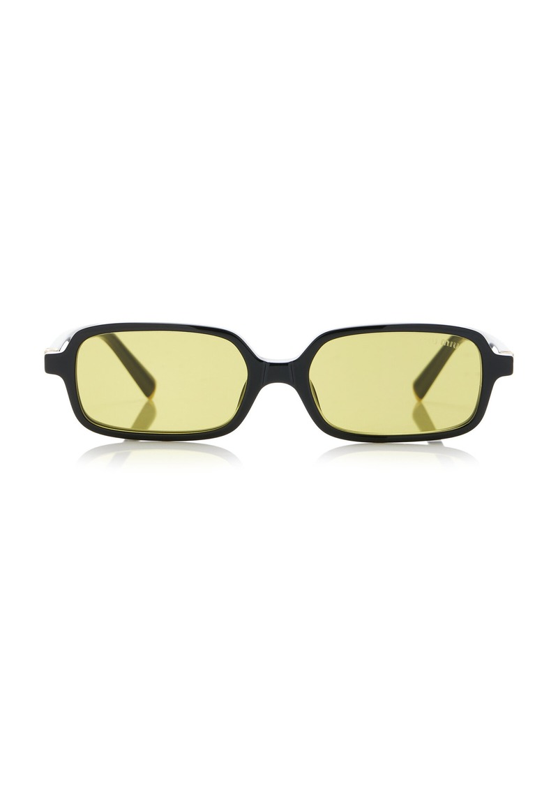 Miu Miu - Square-Frame Acetate Sunglasses - Black - OS - Moda Operandi