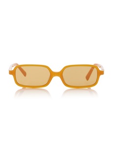 Miu Miu - Square-Frame Acetate Sunglasses - Orange - OS - Moda Operandi