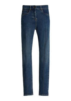 Miu Miu - Stretch Low-Rise Skinny Jeans - Medium Wash - 26 - Moda Operandi