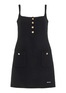 Miu Miu - Tweed Wool-Blend Mini Dress - Black - IT 38 - Moda Operandi