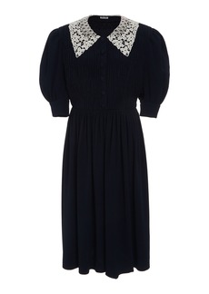 Miu Miu - Lace Collar Dress - Black - IT 46 - Moda Operandi