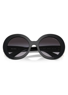 Miu Miu 55mm Round Sunglasses