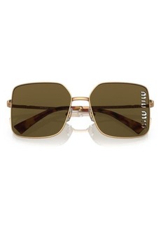 Miu Miu 60mm Square Sunglasses