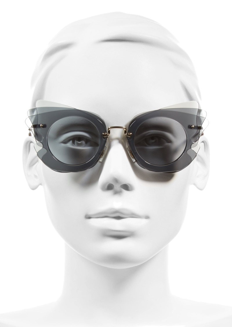Miu Miu Miu Miu 63mm Layered Butterfly Sunglasses | Sunglasses