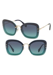 Miu Miu 65mm Gradient Oversize Sunglasses
