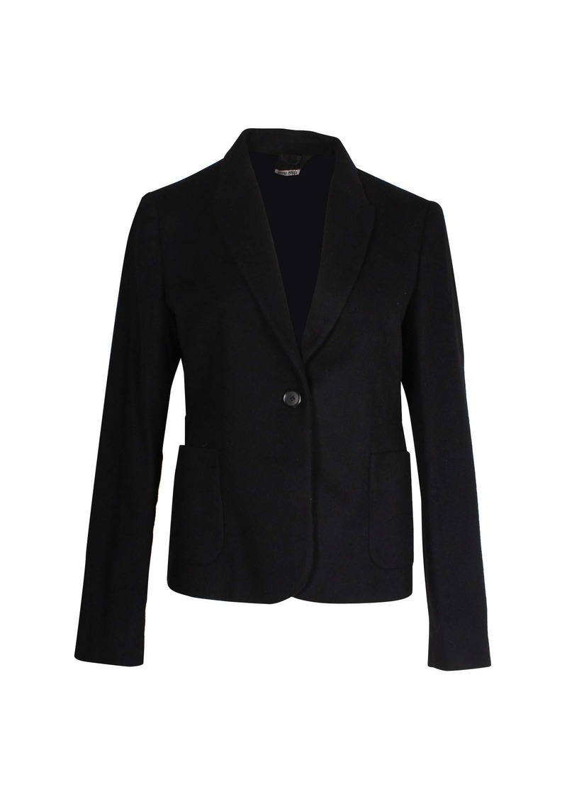 Miu Miu Blazer in Black Wool